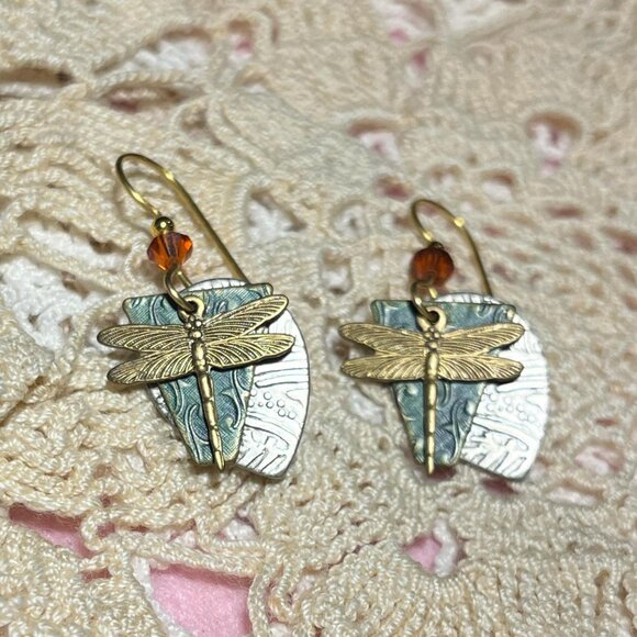 Artisan Crafted Jewelry - Handcrafted Dragonfly Earrings - Artisan Style